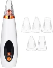 Leona Co 6 in 1 Blackhead Remover Pore Vacuum, Facial Pore Cleaner-3 Suction Power, 6 Probes, USB Rechargeable Blackhead Vacuum Kit Electric Acne Extractor Tool for Women