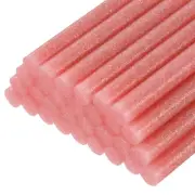 30pcs Mini Hot Glue Gun Sticks 4" x 0.27" for Glue Gun, Glitter Bright Red