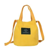 2 Pcs Women's Mini Corduroy Shoulder Bag Female New Small Canvas Handbag Totes Ladies Casual Vintage Purse Cloth Bucket Pouch For Girl