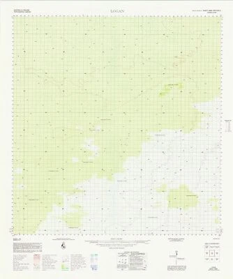 3460 Logan 1:100k Topographic Map