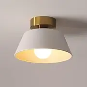 TONFON Semi Flush Mount Ceiling Light Modern Metal Ceiling Lamp Mini E27 Lighting Cloakroom Ceiling Light Fixture for Hallway Balcony Entryway Foyer Stairwell Aisle Loft Restaurant Chandelier(A)