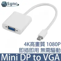在飛比找PChome24h購物優惠-UniSync Mini DisplayPort轉VGA高畫