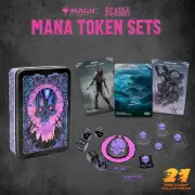 MTG: Token Set- Black Mana Metal Token Set