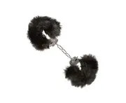 CalExotics Ultra Fluffy Furry Handcuffs - Black