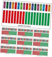 COMPUKAS 10pcs Kalimba Note Stickers Decals for Easy Learning Practice for Beginners Decorative Kalimba Stickers for Thumb Piano