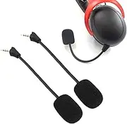 Wisoqu 2Pcs Microphone Replacement for Kingston Cloud Alpha Wireless Gaming Headset, 3.5mm Noise Cancelling Detachable Mic Boom
