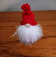 NEW! SWALLINGS Sweden RED TOMTE/GNOME Soft White Beard Christmas 4" W/Hat