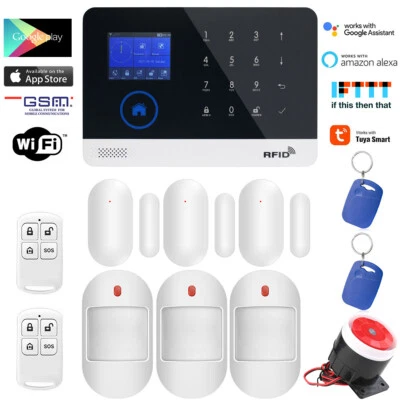 E01 TUYA APP WiFi Wireless Home Security Alarm System+Amazon Alexa+Google Home