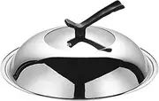 Ciieeo Universal Lid for Pots Pans and Skillets 30cm Tempered Glass with Stainless Steel Rim Replacement Frying Pan Cover Cast Iron Skillet Lid Cookware Lid Pot Cover