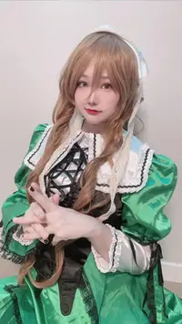 在飛比找Yahoo!奇摩拍賣優惠-薔薇少女翠星石Lolita裙蘿莉塔cosplay全套