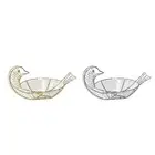 Metal Wire Chicken Egg Storage Basket Display for Banquet Drawing Room Party