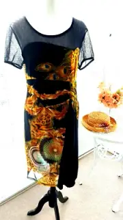 BNWT Stunning BOO RADLEY Black Net Dress S RRP 129.00