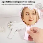 1Pcs Handheld Makeup Mirror Love Heart Mirror Female Handle Makeup Cosmetic F5❤