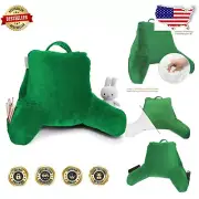 Petite Reading Pillow for Kids - Plush Memory Foam Back Support with Arm Pockets