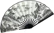 [Generic] Folding Hand Fan - Women Hand Held Silk Folding Fans - Creative Chinese Style Handheld Crafts Home Decor for Women, Adults, Kids, Teens