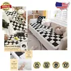 Cozy Flannel Sofa Cover for Pets - Non-Slip, Checkered Style, Machine Washable