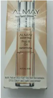 ALMAY INSTANT GLOW HIGHLIGHTING DUO #200 *POP IT ON* New box is a litle damaged