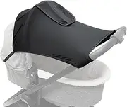 Stroller Shade Extender - Stroller Canopy Extender,Sunshade Breathable Hot Weather Protection Net Foldable Adjustable for Naptime Toddler Seats Jogging Beach Trips Park Outings