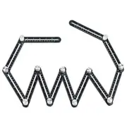 Aluminum Alloy Ruler Angle Finder Drill Guide Locator for Builders Carpenters