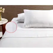 Hotel Jacquard Cotton Rich Sheet Set White
