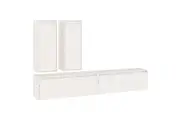 TV Cabinets 4 pcs White Solid Wood Pine vidaXL