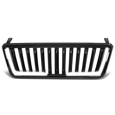 For 2004-2008 Ford F150 LED Tube Bar Front Bumper Grille Badgeless Fence Style (for: Ford)