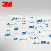 200pcs/lot 3M 1600T PE Foam White For Auto Round Double Sided Tape 15mm Diameter