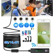 8LED WiFi Snake Borescope Endoscope 8mm Inspection Camera for iPhone Android iOS
