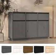 Solid Wood Pine Sideboard Storage Cabinet Home Organiser Multi Colours vidaXL