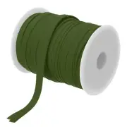 2/5 Inch Double Fold Bias Tape Polyester Bias Tape(Army Green 55 Yards)