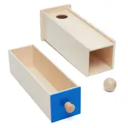 Object Permanence Box With Draw & Ball - Wooden Montessori Toys