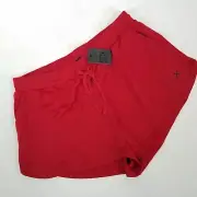 NEW CCX by City Chic Plus Size M/18 Take Down Sweat Shorts Athletic in Scarlet