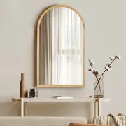Oikiture 86x50cm Arched Wall Mirrors Makeup Mirror Vanity Home Decor
