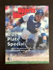 LOS ANGELES DODGERS BASEBALL LEGEND MIKE PIAZZA SIGNED SPORTS ILLUSTRATED BECKET