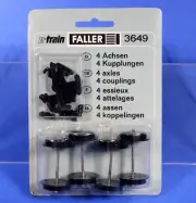 Faller E Train 28mm O Gauge Wheels & Couplers NOS 3649