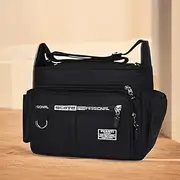 [WRIBZD] Men's Messenger Bag Crossbody Shoulder Bags, Waterproof Light Leisure Bag, Messenger for Men Women, Pa Bag Oxford Waterproof