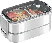 Meal Preparation Box - Stackable Food Container for , School and Travel | Reusable Box, Insulated Snack Holder, Leak-proof Packed Lunch, Compact Microwave Safe