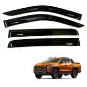 Rain Sun Visor Wind Shield Weather Black For Mitsubishi L200 Triton 2024 - 2025