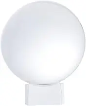 Transparent Crystal Ball Display Ornament Solid Sphere with Base Red Box for Home Office Decor Feng Shui Photography Props and Meditation