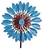 Garden Wind Spinners 360°, Outdoor Metal Windmill Yard Spinners Large 84 in