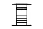 Formula Sports Combi Billard Snooker Pool Wall Mount Cue Rack Black 105x95cm