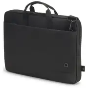 Dicota Eco MOTION Slim Case Carry Bag for 14"- 15.6" Laptops - Black Light Notebook Case with Protective Padding [D31871-RPET]