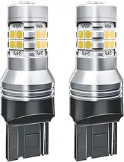 HAN-Store 2pcs LED Reverse Light Blub Backup Lamp W21W 7440 T20 Canbus No Error Fit for Fiat 124 Spider 2016-2017 Freemont 2011-2017 (Emitting Color : W21W 7440 T20)