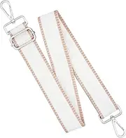 [chushui] Silver Hardware Purse Strap,Replacement Crossbody Adjustable Shoulder Strap for Handbag Bag