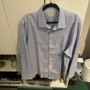 Brooks Brothers Powder Blue Button Down Shirt size 17-35