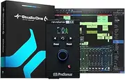 PreSonus Revelator io44 USB-C Audio Interface for music production and streaming with built-in mixer and easy-to-use effects presets plus Studio One DAW Recording Software, Black