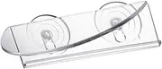 VANZACK Creative Flowerpot Suction Cup Rack for Window Mirror Durable Indoor Plant Storage Shelf for Succulents and Houseplants