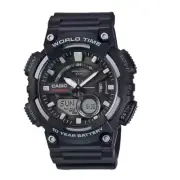 Casio AEQ110W-1AV Men's Analog-Digital Watch – Black Dial with Silver Accents