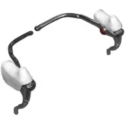 SET OF DOUBLE BRAKE LEVER + WHITE HOODS CYCLE VINTAGE 22MM FIXIE SINGLESPEED