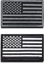 Zcketo 2 PCS United States of America USA Flag Patch Hook and Loop Embroidered National Emblem Patch for Football Billiards Team Work Clothes Jersey Backpack Caps Travel Tactical Military